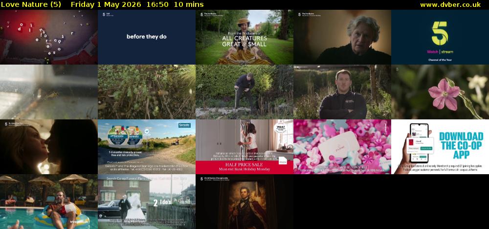 Love Nature (5) Friday 1 May 2026 16:50 - 17:00