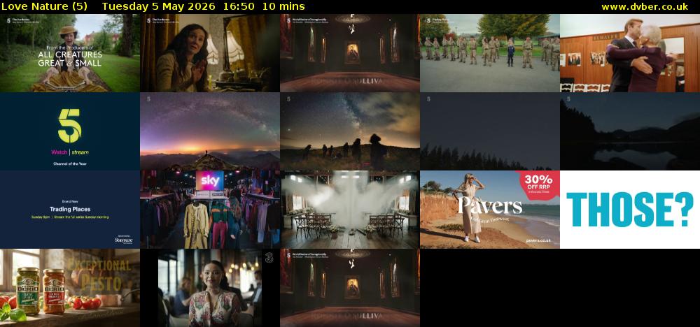 Love Nature (5) Tuesday 5 May 2026 16:50 - 17:00