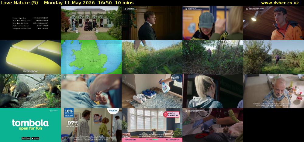 Love Nature (5) Monday 11 May 2026 16:50 - 17:00