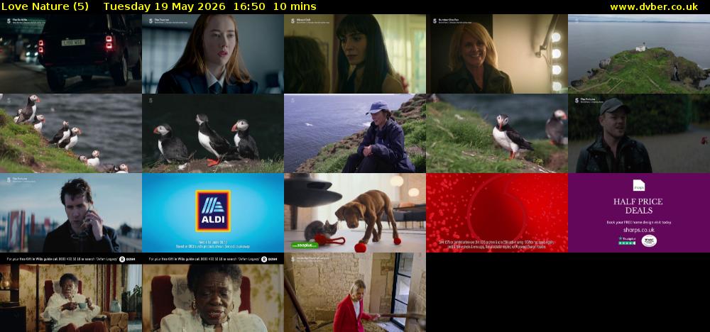 Love Nature (5) Tuesday 19 May 2026 16:50 - 17:00