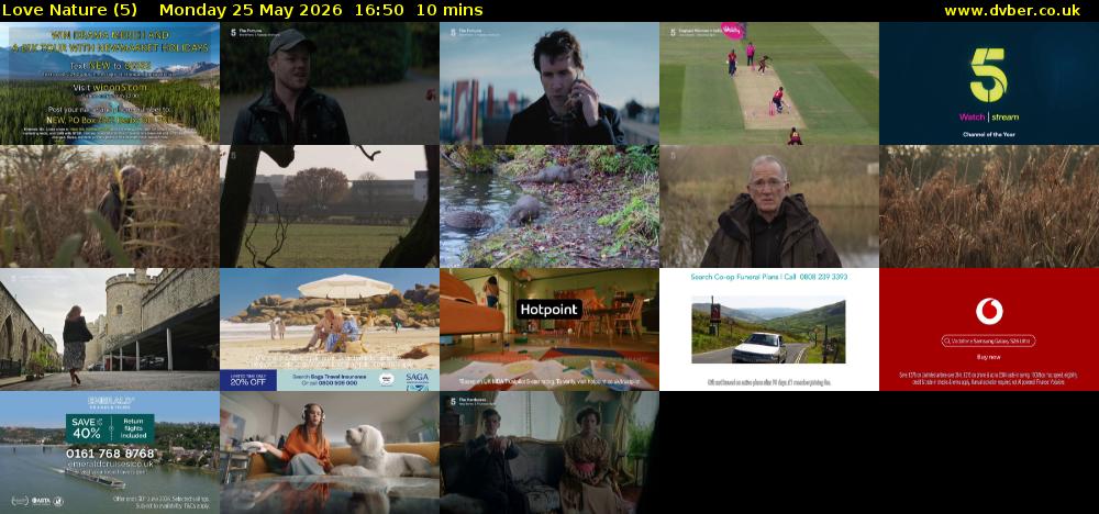 Love Nature (5) Monday 25 May 2026 16:50 - 17:00