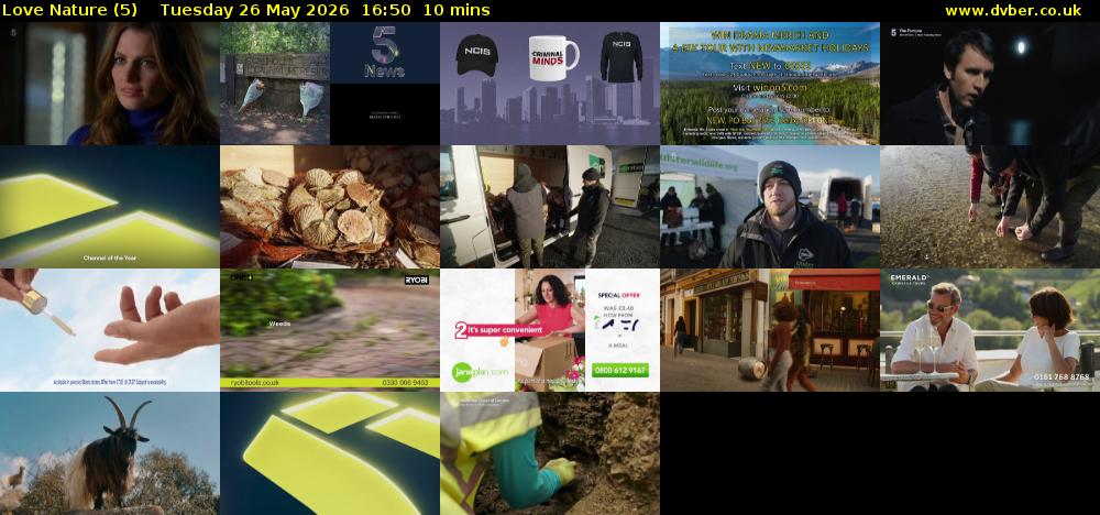 Love Nature (5) Tuesday 26 May 2026 16:50 - 17:00