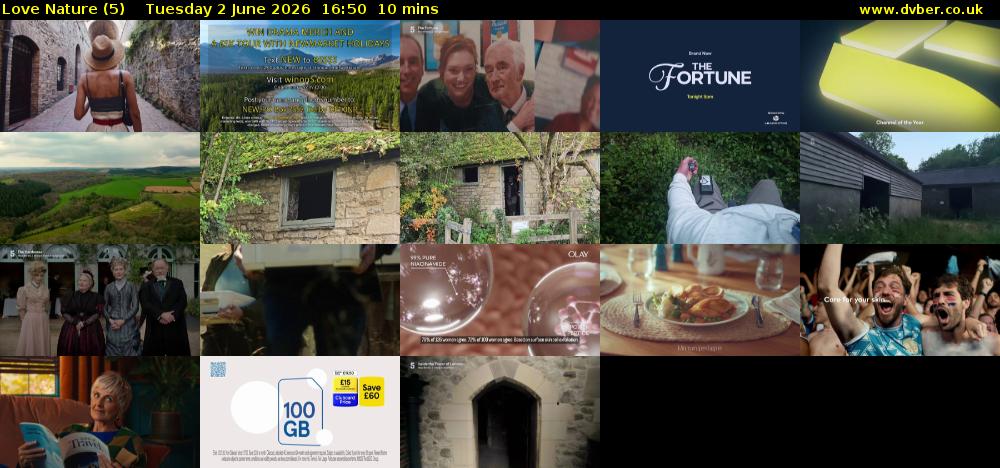 Love Nature (5) Tuesday 2 June 2026 16:50 - 17:00