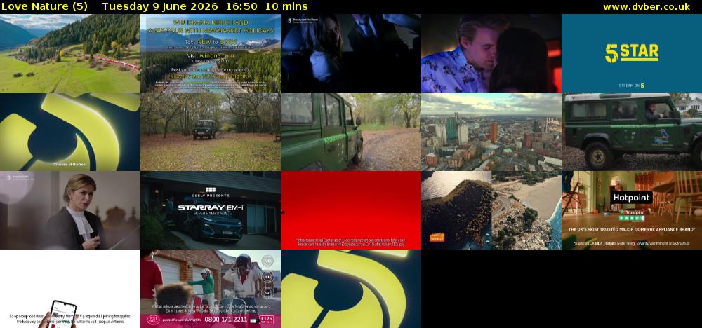 Love Nature (5) Tuesday 9 June 2026 16:50 - 17:00
