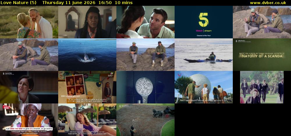Love Nature (5) Thursday 11 June 2026 16:50 - 17:00