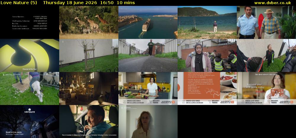 Love Nature (5) Thursday 18 June 2026 16:50 - 17:00