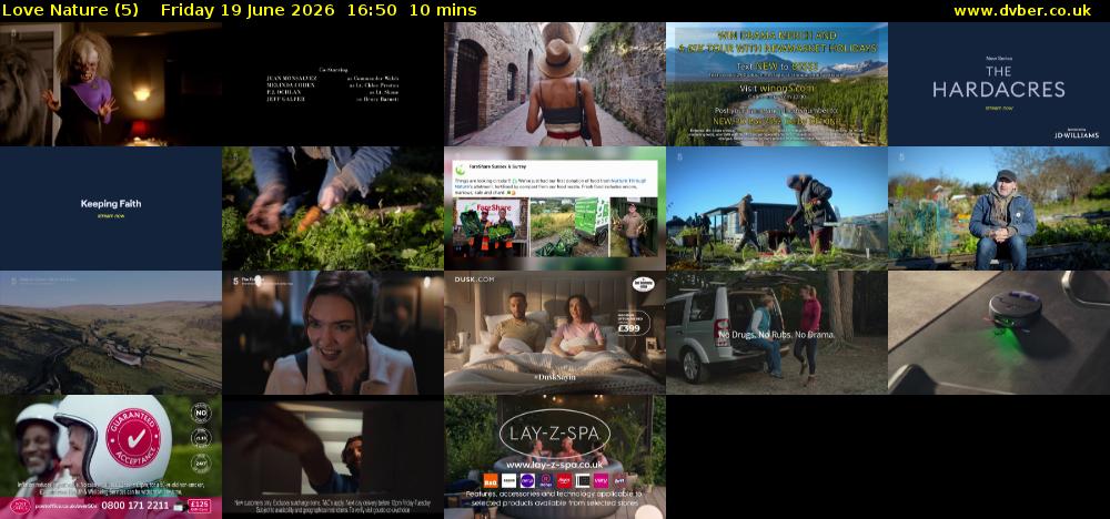Love Nature (5) Friday 19 June 2026 16:50 - 17:00