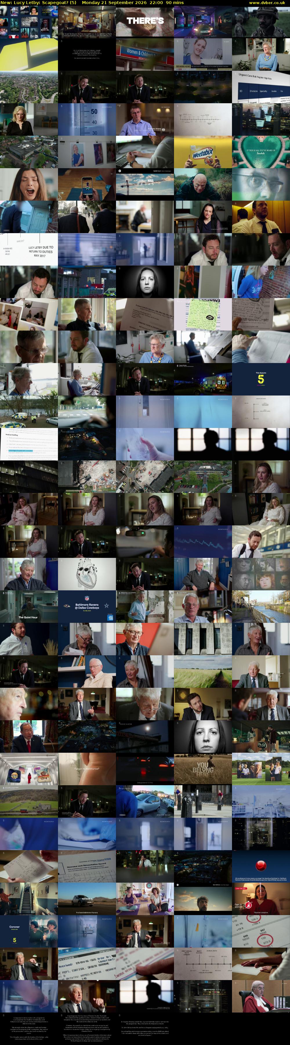 Lucy Letby: Scapegoat? (5) Monday 21 September 2026 22:00 - 23:30