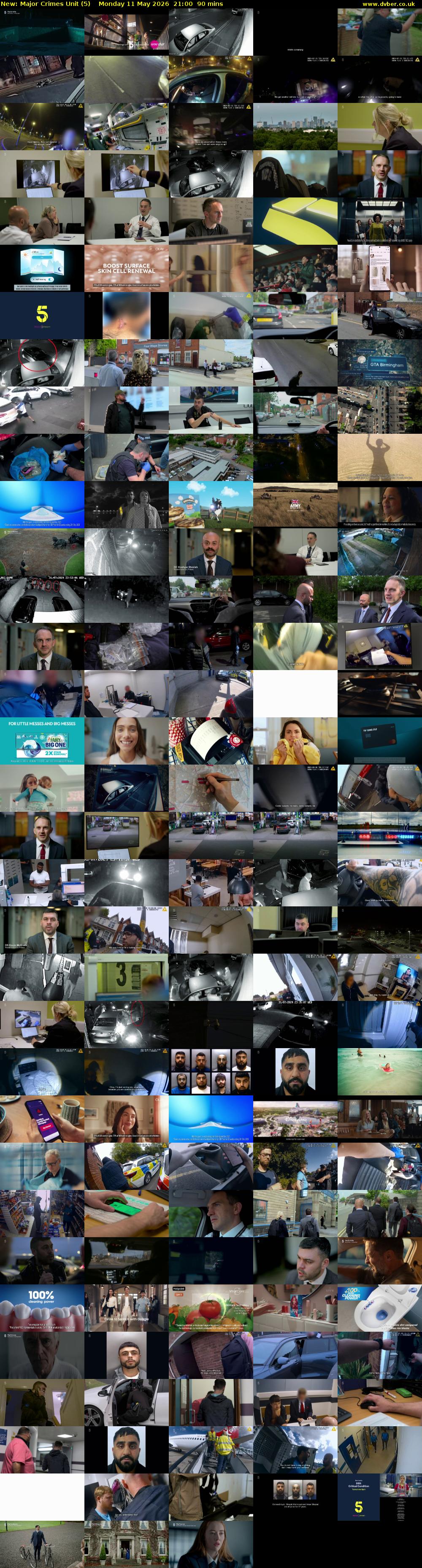 Major Crimes Unit (5) Monday 11 May 2026 21:00 - 22:30