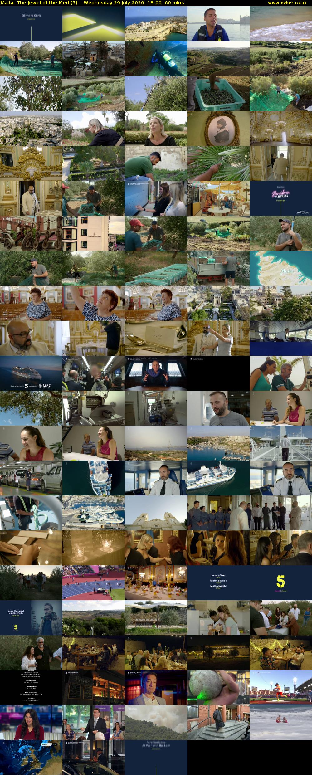 Malta: The Jewel of the Med (5) Wednesday 29 July 2026 18:00 - 19:00