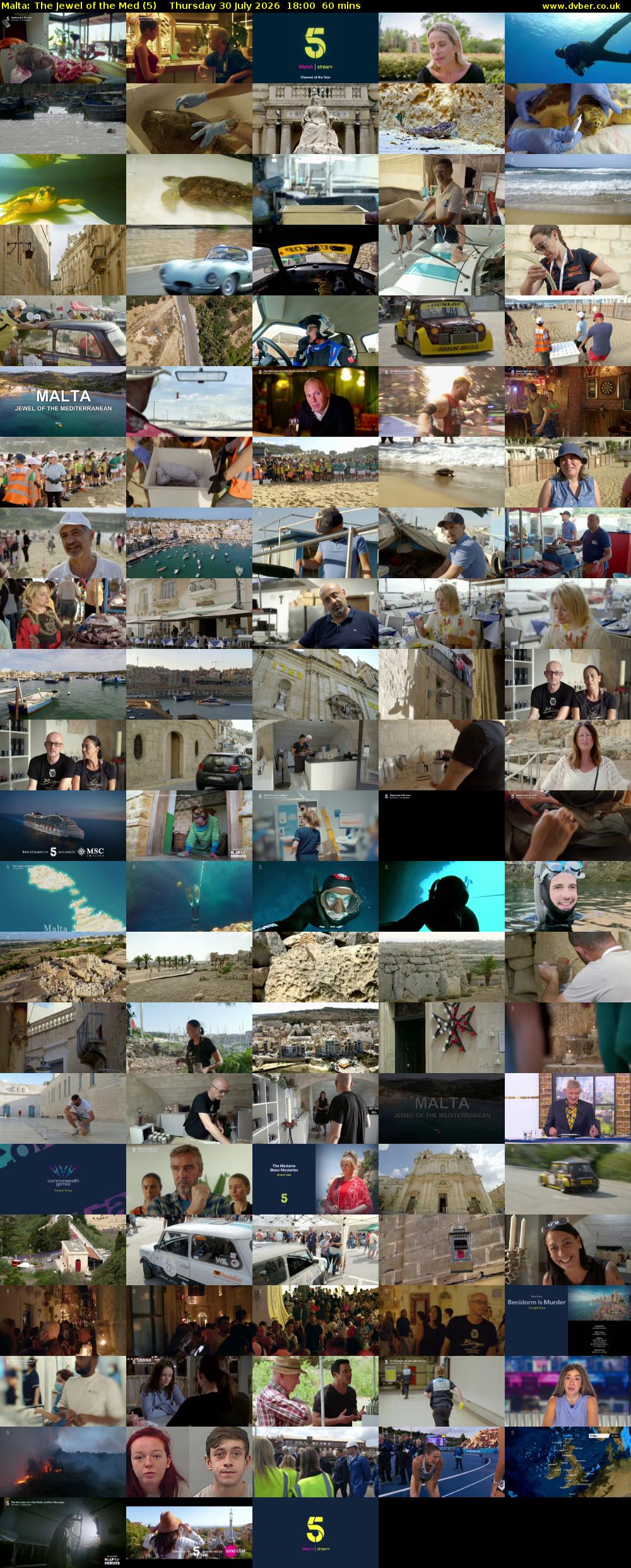 Malta: The Jewel of the Med (5) Thursday 30 July 2026 18:00 - 19:00