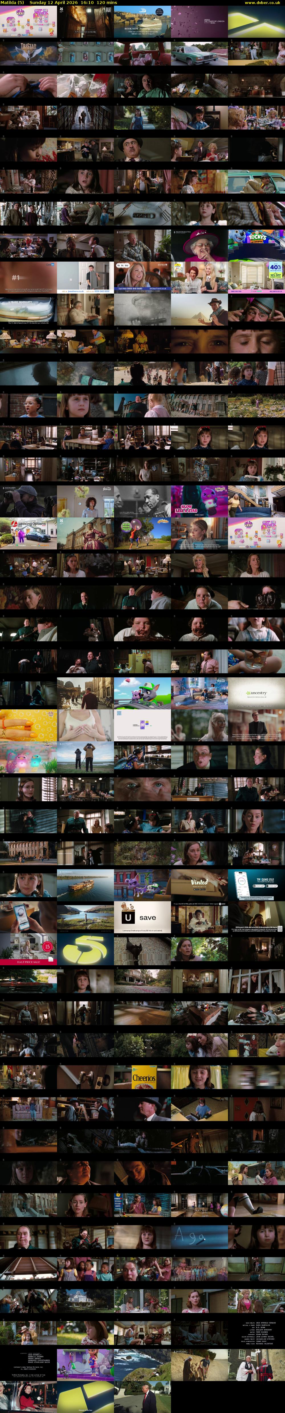 Matilda (5) Sunday 12 April 2026 16:10 - 18:10