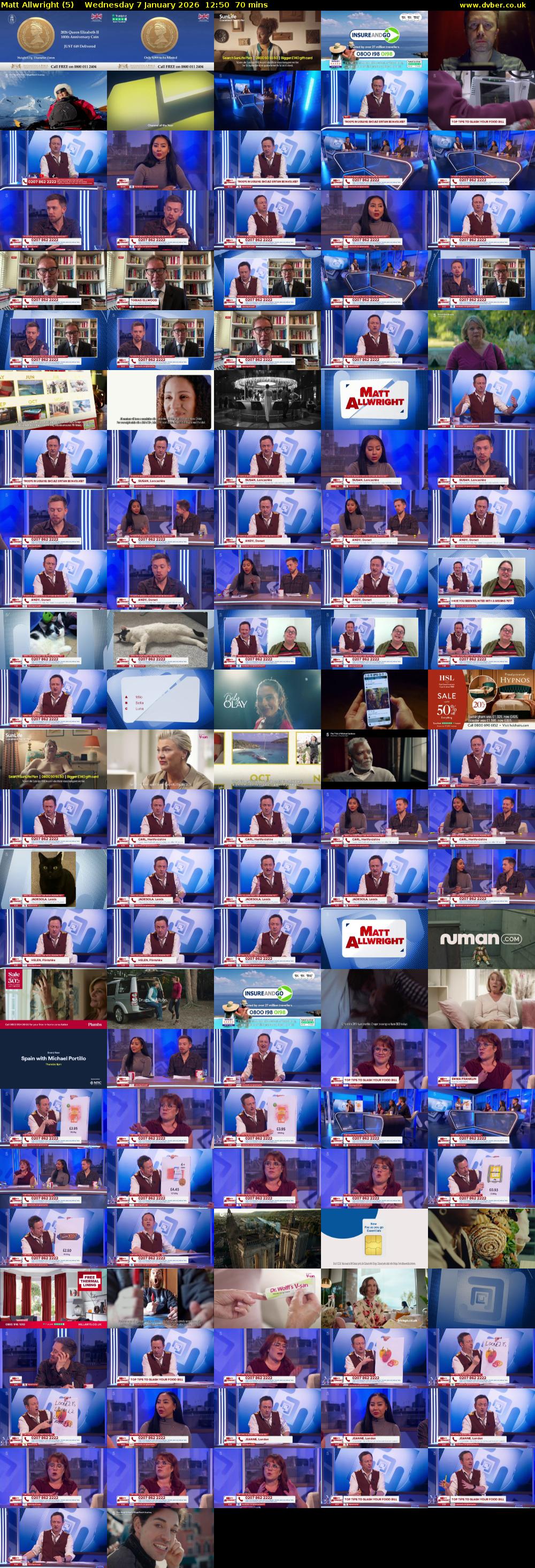 Matt Allwright (5) Wednesday 7 January 2026 12:50 - 14:00