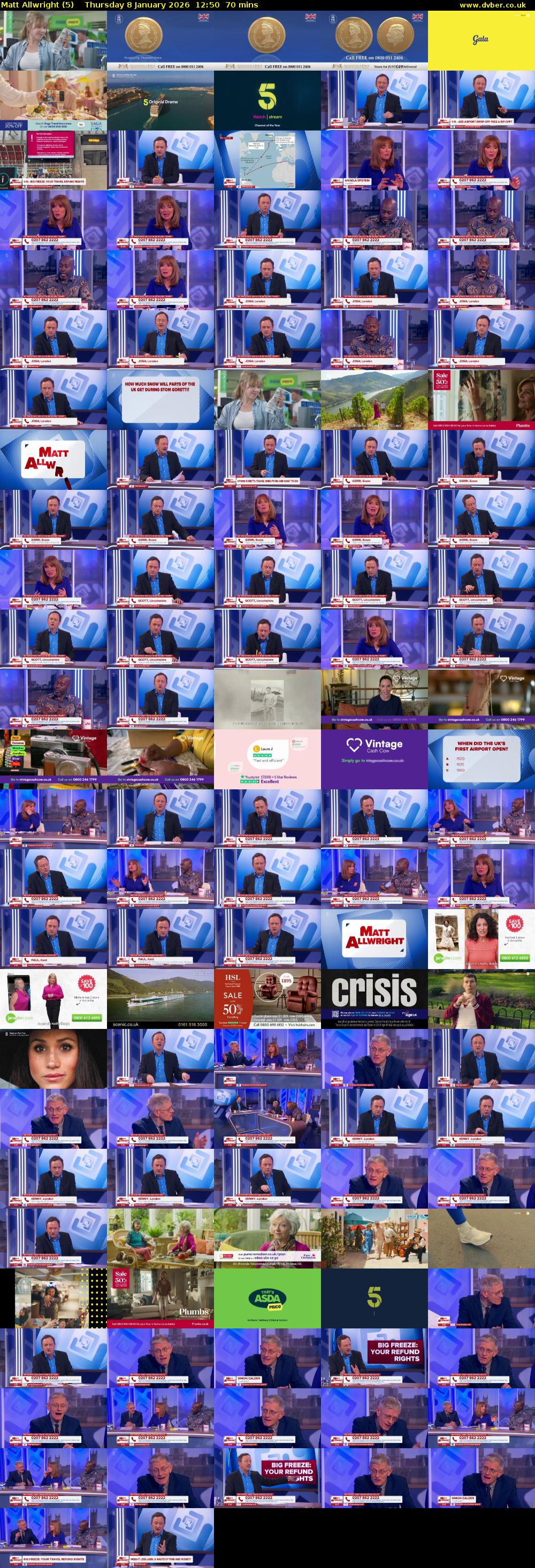 Matt Allwright (5) Thursday 8 January 2026 12:50 - 14:00