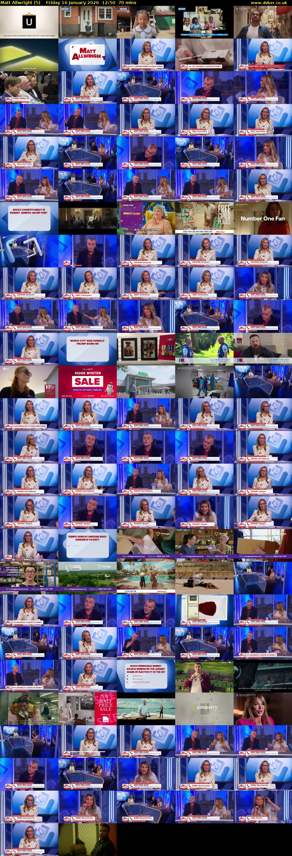 Matt Allwright (5) Friday 16 January 2026 12:50 - 14:00