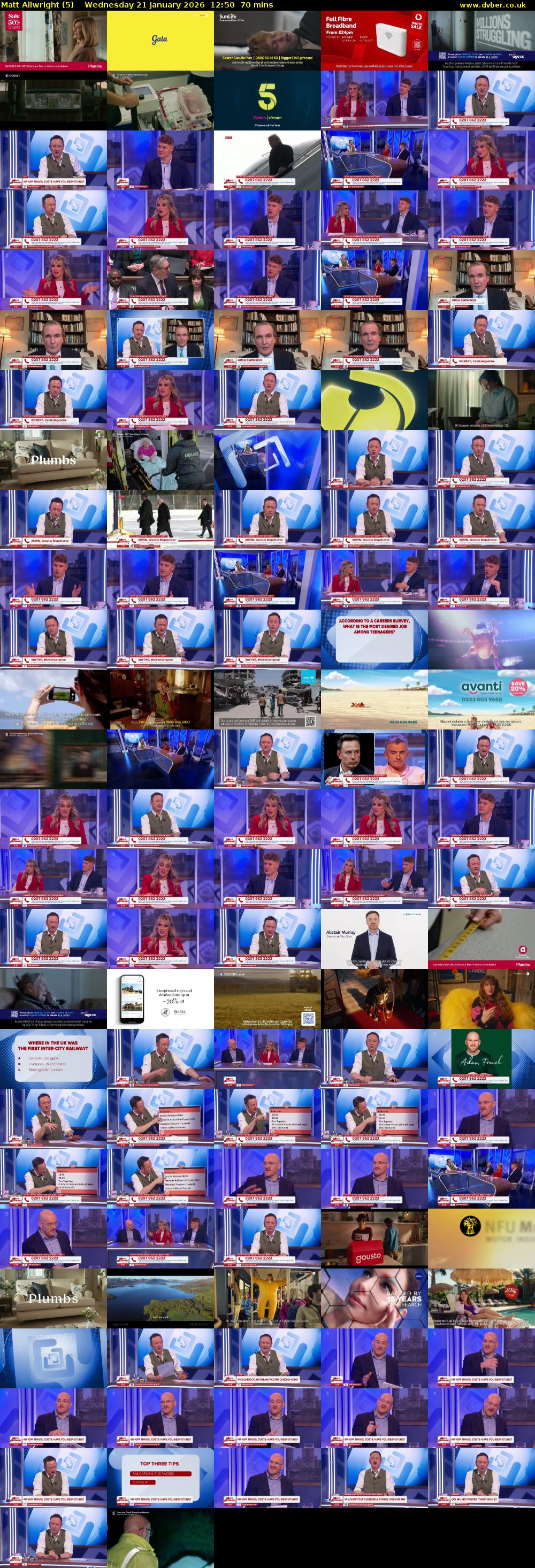 Matt Allwright (5) Wednesday 21 January 2026 12:50 - 14:00