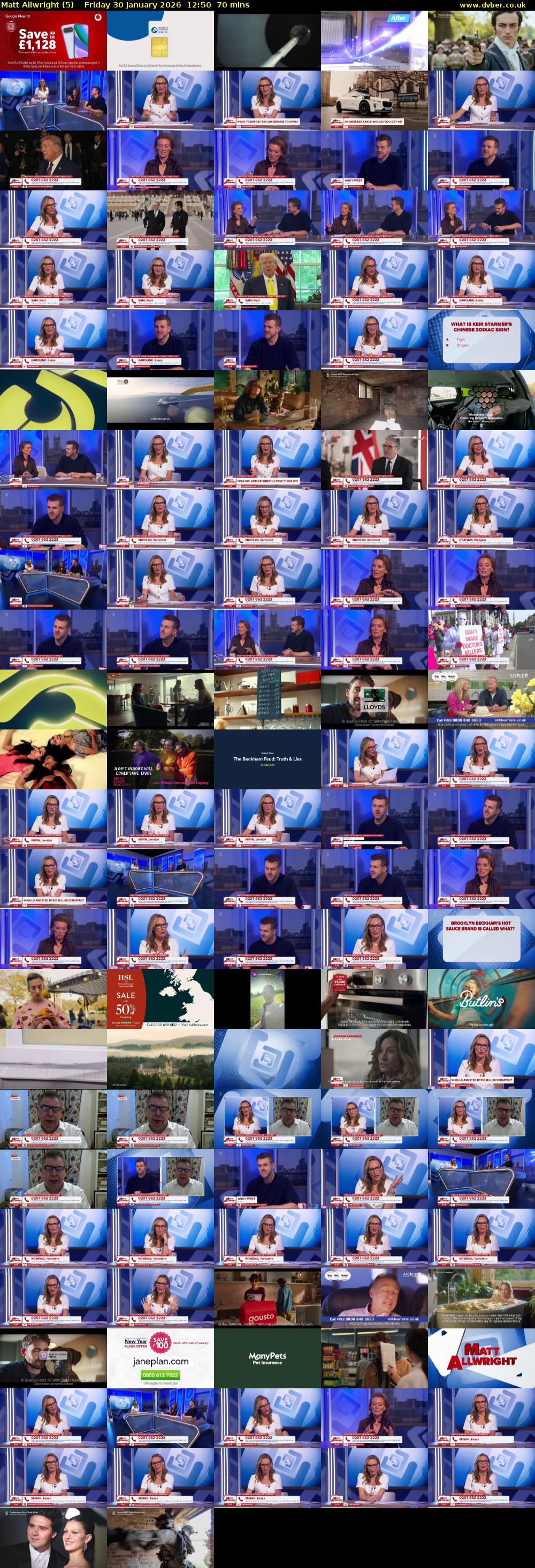 Matt Allwright (5) Friday 30 January 2026 12:50 - 14:00