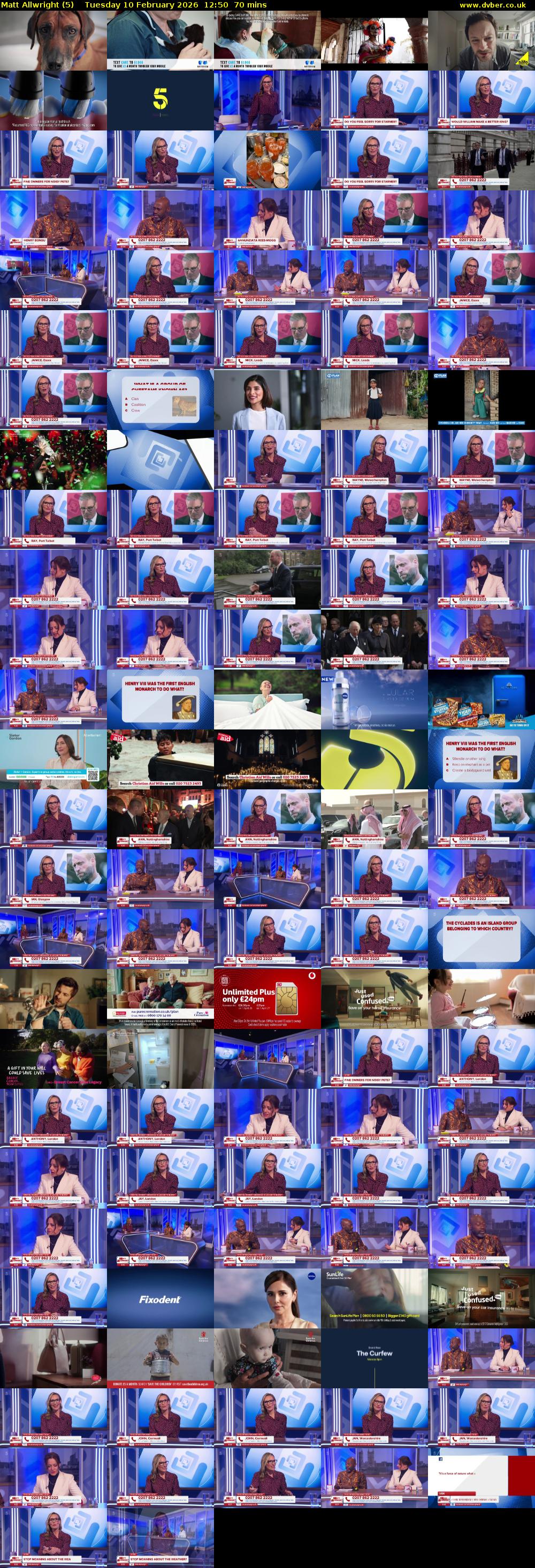 Matt Allwright (5) Tuesday 10 February 2026 12:50 - 14:00