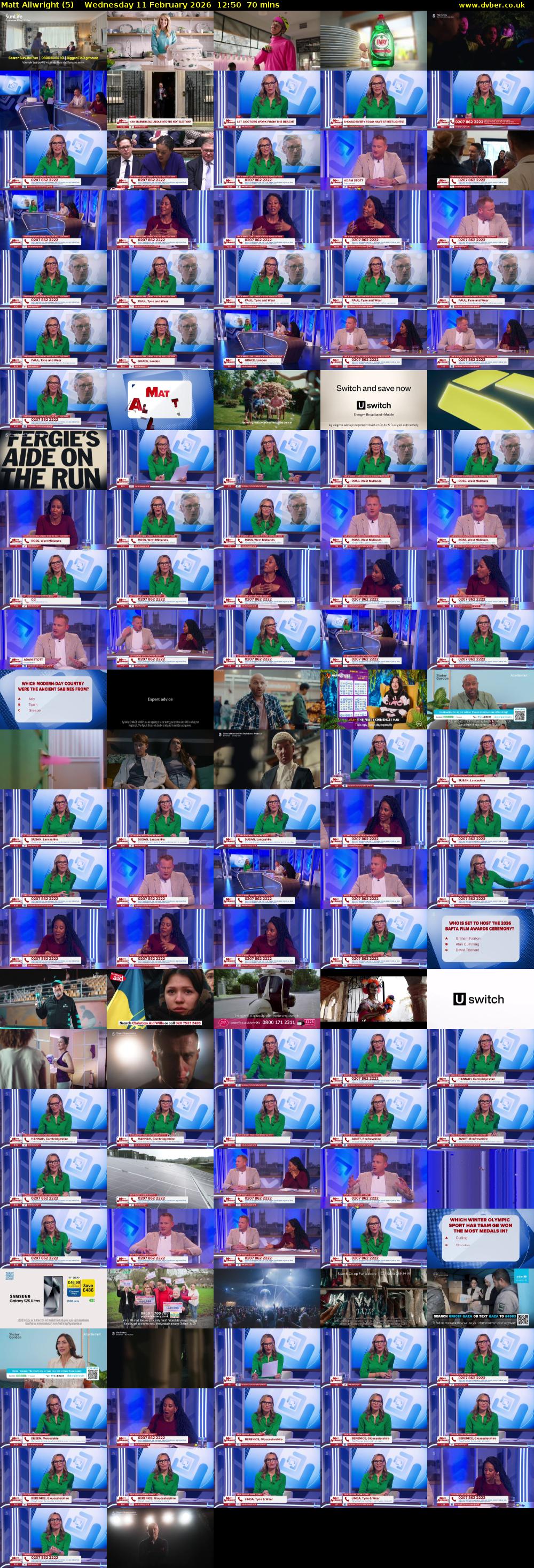 Matt Allwright (5) Wednesday 11 February 2026 12:50 - 14:00