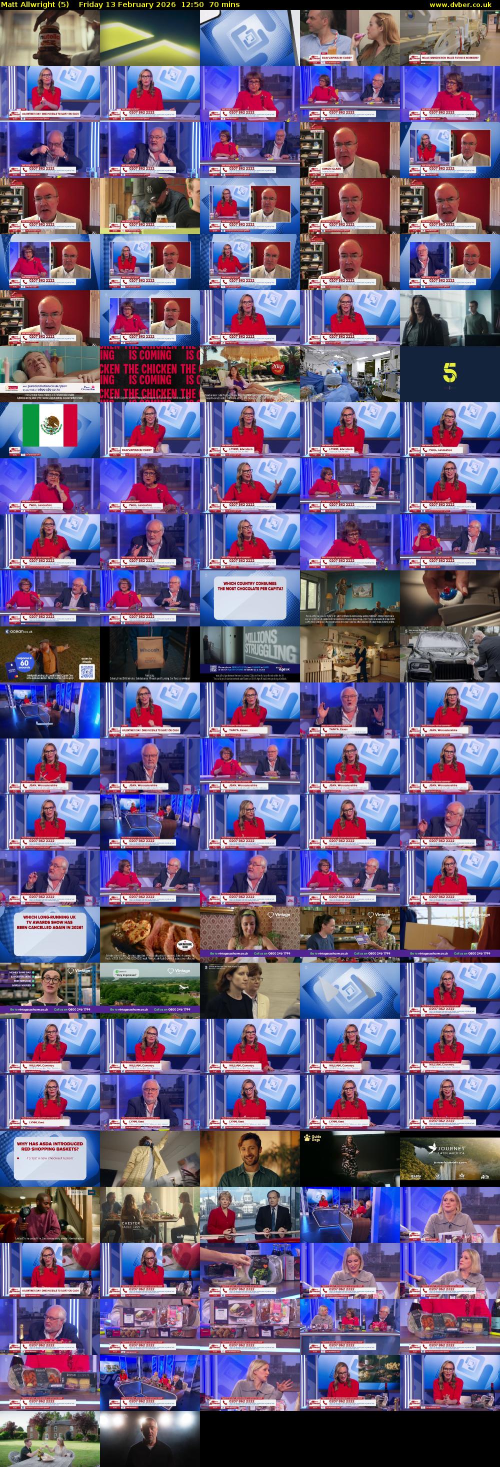 Matt Allwright (5) Friday 13 February 2026 12:50 - 14:00