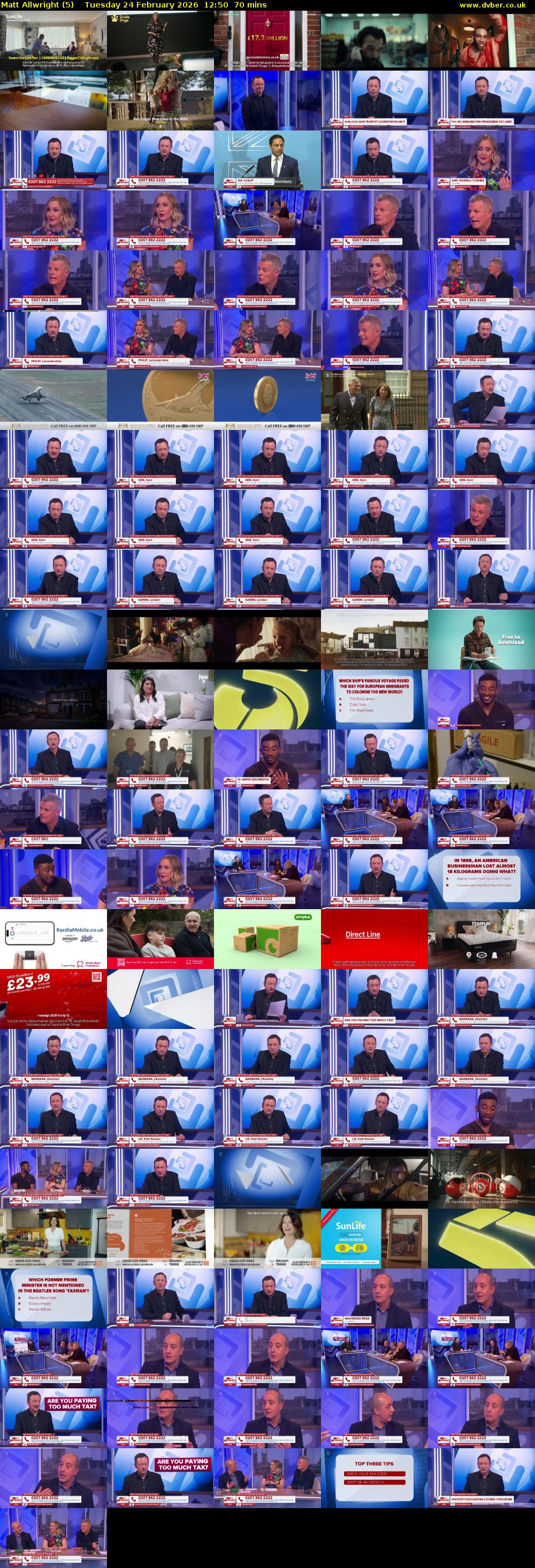 Matt Allwright (5) Tuesday 24 February 2026 12:50 - 14:00