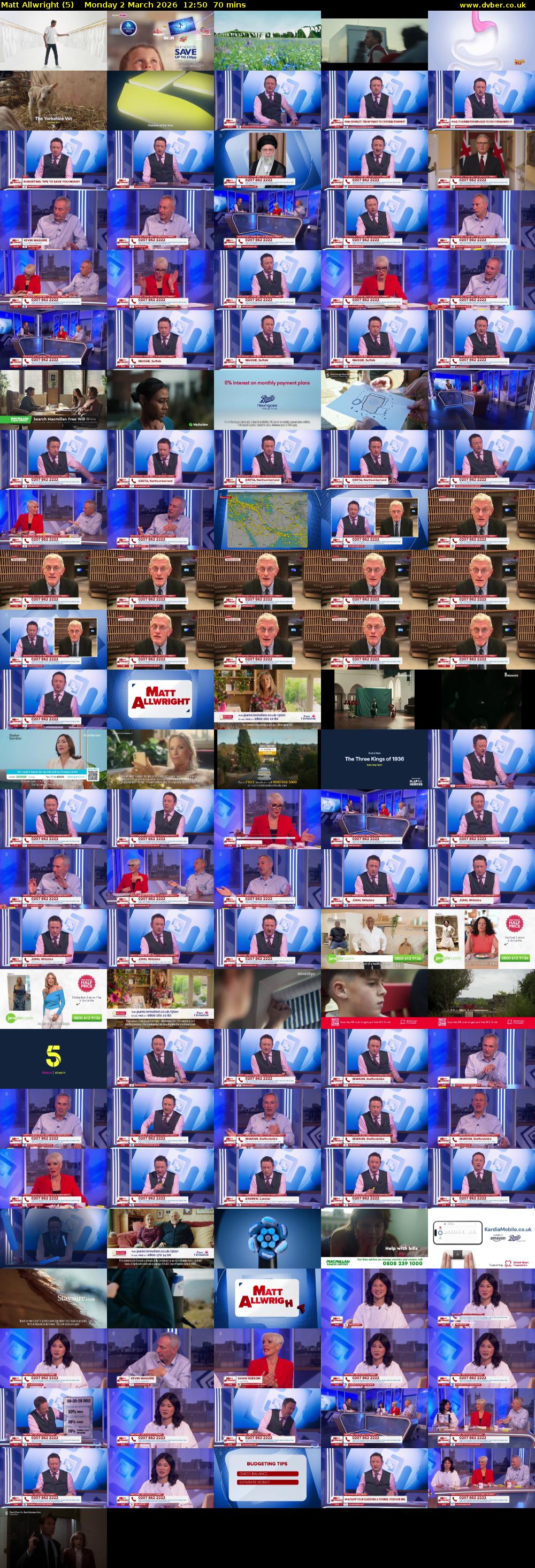 Matt Allwright (5) Monday 2 March 2026 12:50 - 14:00