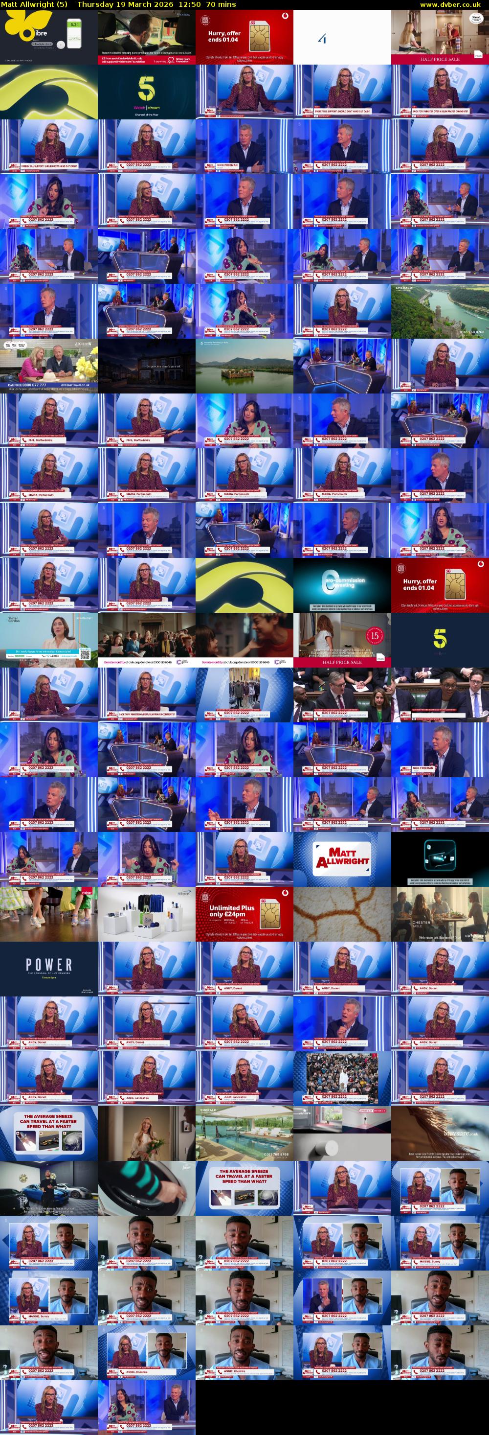 Matt Allwright (5) Thursday 19 March 2026 12:50 - 14:00