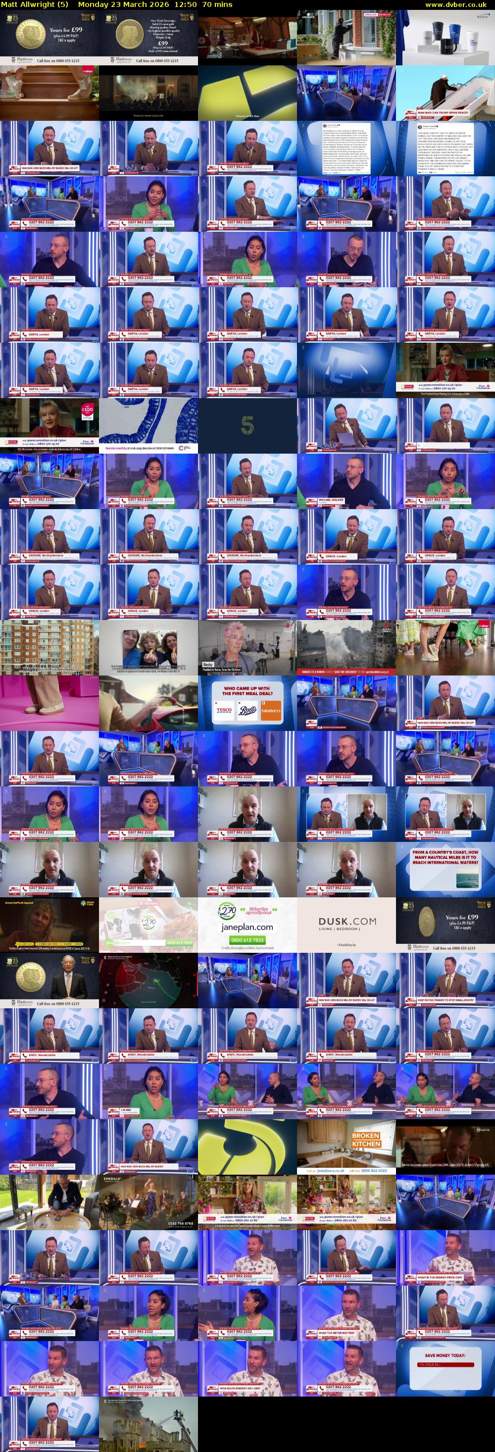 Matt Allwright (5) Monday 23 March 2026 12:50 - 14:00