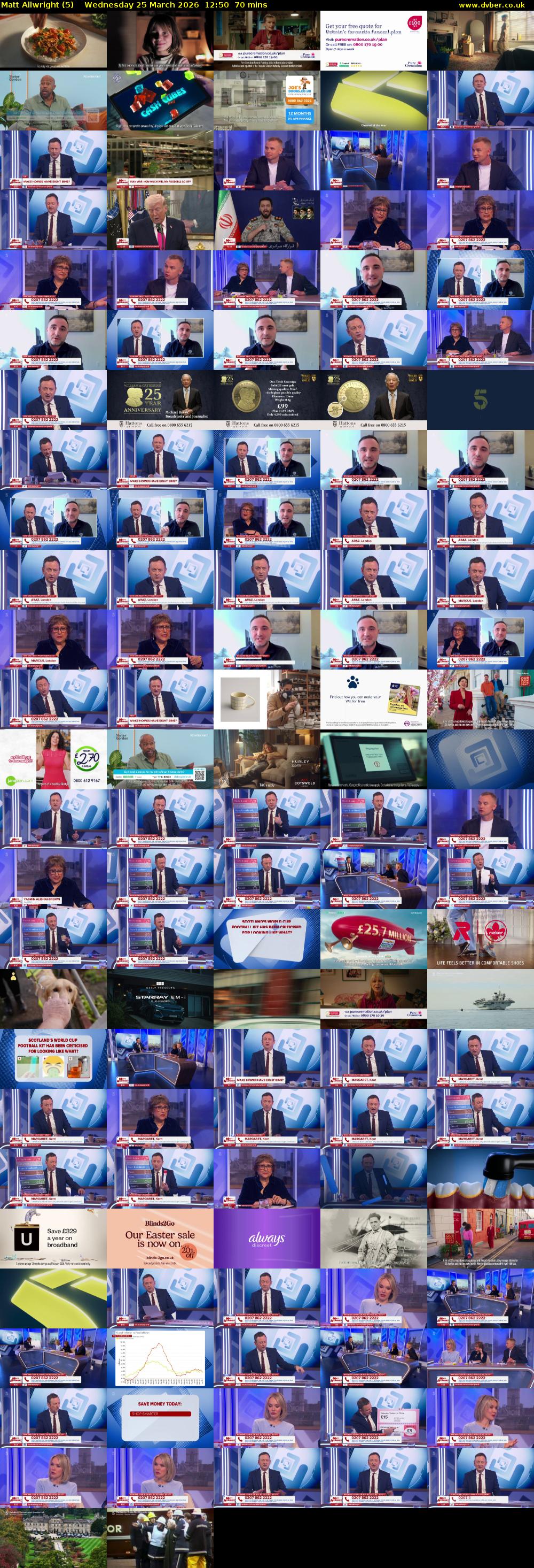 Matt Allwright (5) Wednesday 25 March 2026 12:50 - 14:00