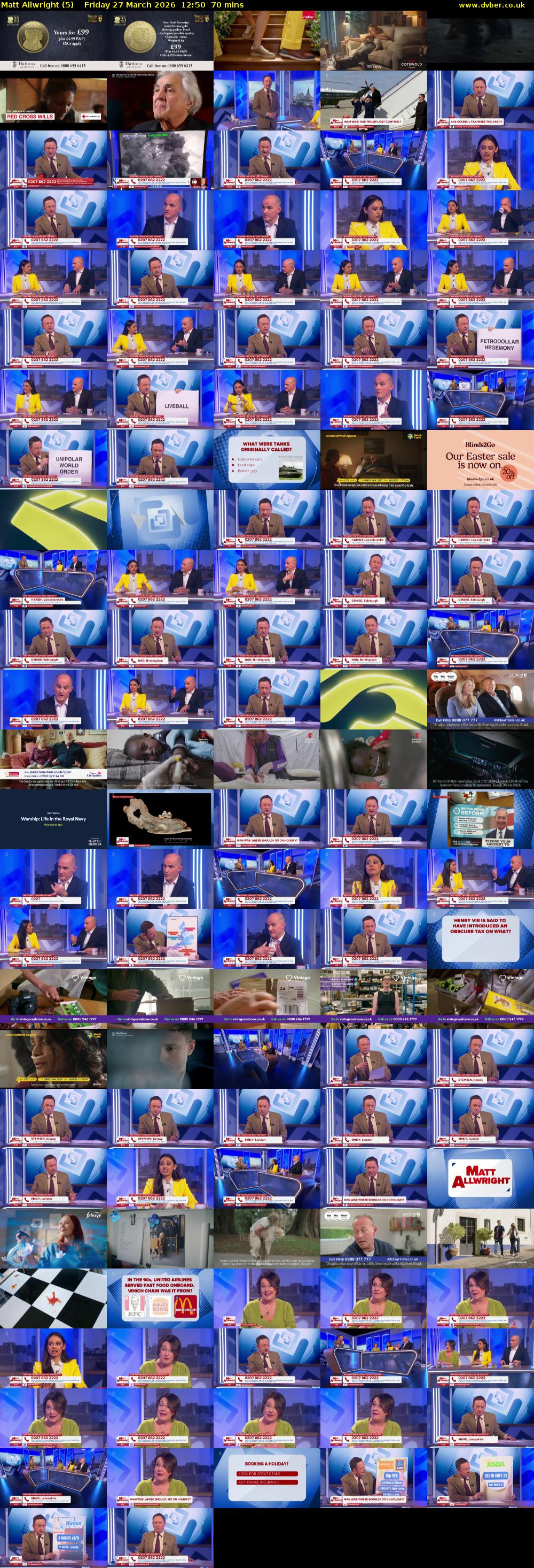 Matt Allwright (5) Friday 27 March 2026 12:50 - 14:00