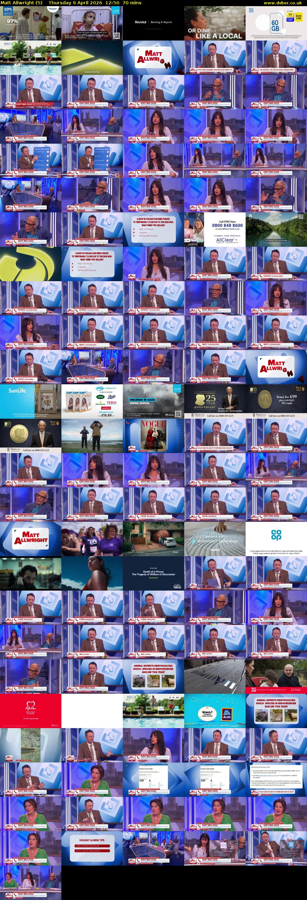 Matt Allwright (5) Thursday 9 April 2026 12:50 - 14:00