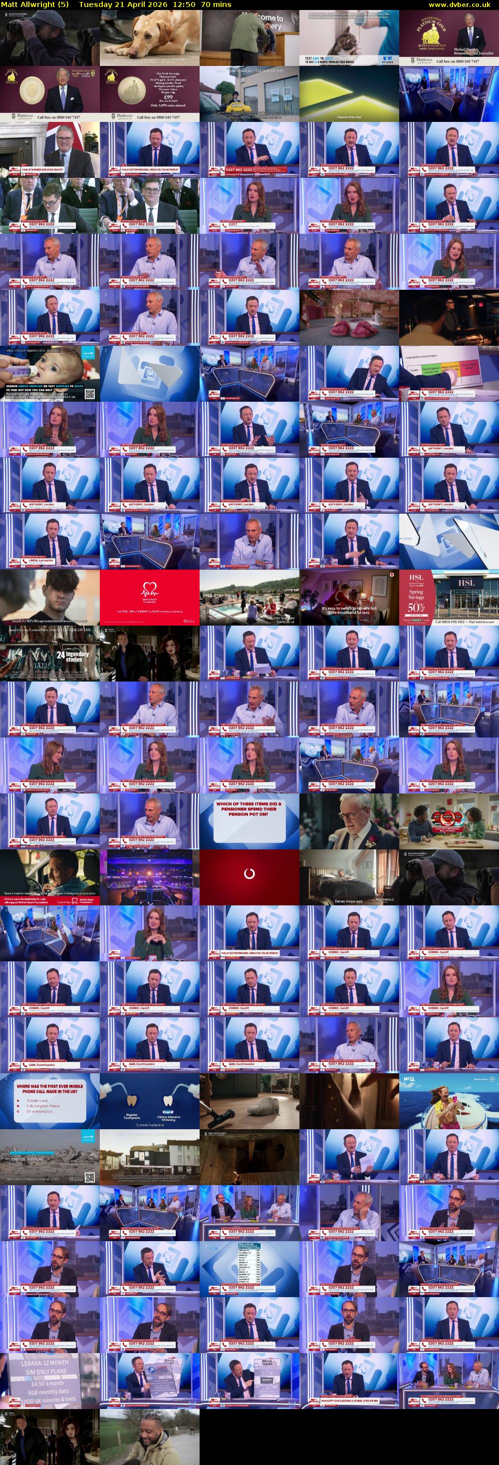 Matt Allwright (5) Tuesday 21 April 2026 12:50 - 14:00