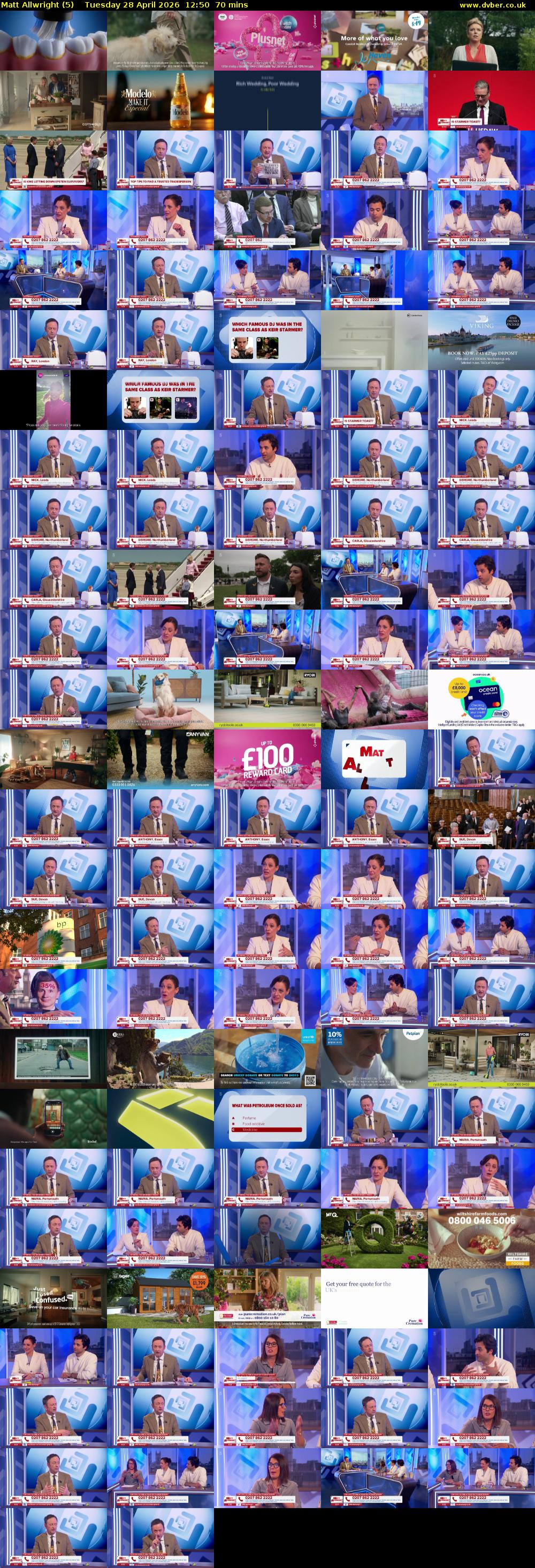 Matt Allwright (5) Tuesday 28 April 2026 12:50 - 14:00
