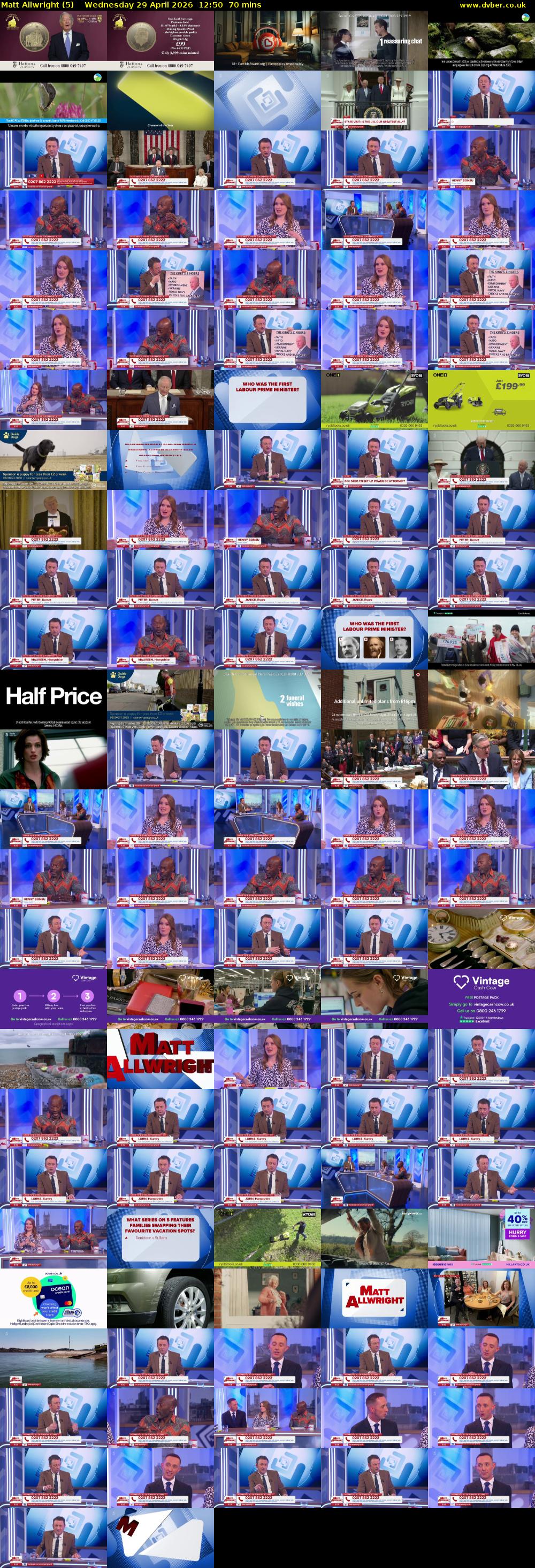 Matt Allwright (5) Wednesday 29 April 2026 12:50 - 14:00