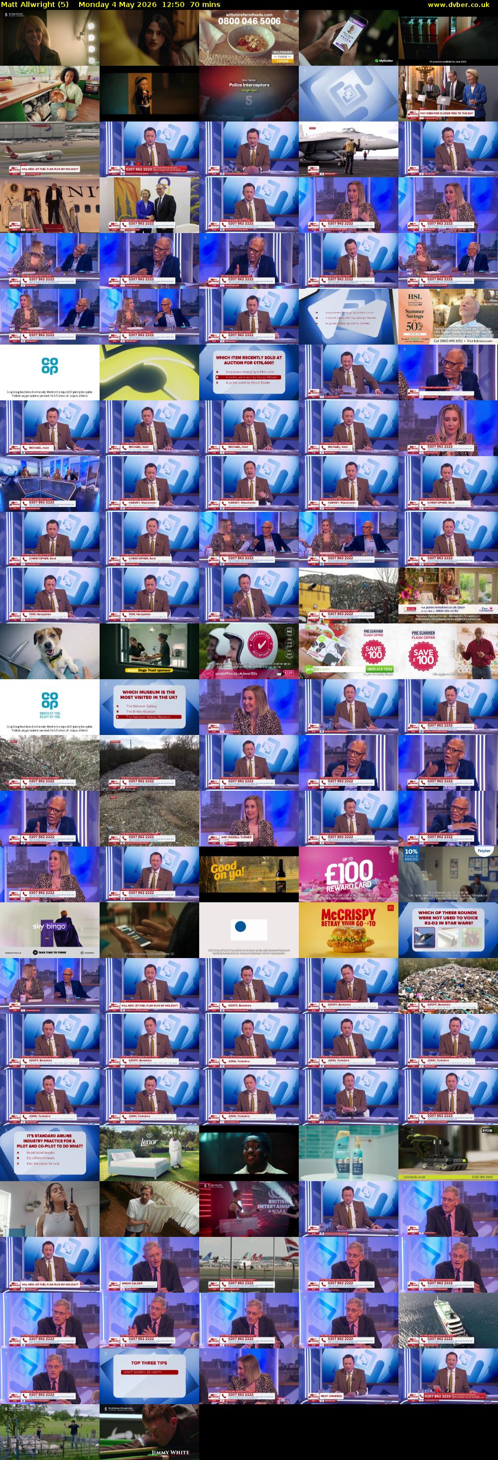 Matt Allwright (5) Monday 4 May 2026 12:50 - 14:00