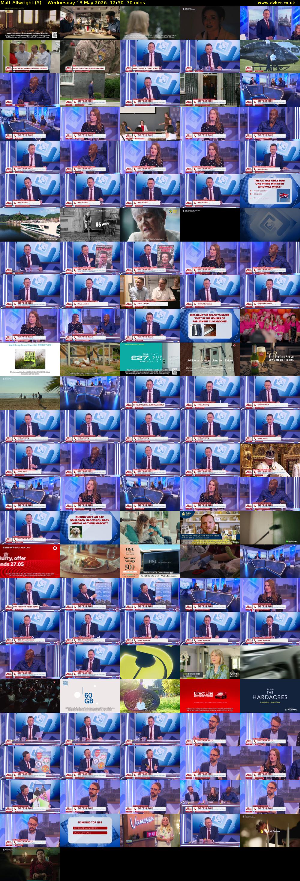 Matt Allwright (5) Wednesday 13 May 2026 12:50 - 14:00