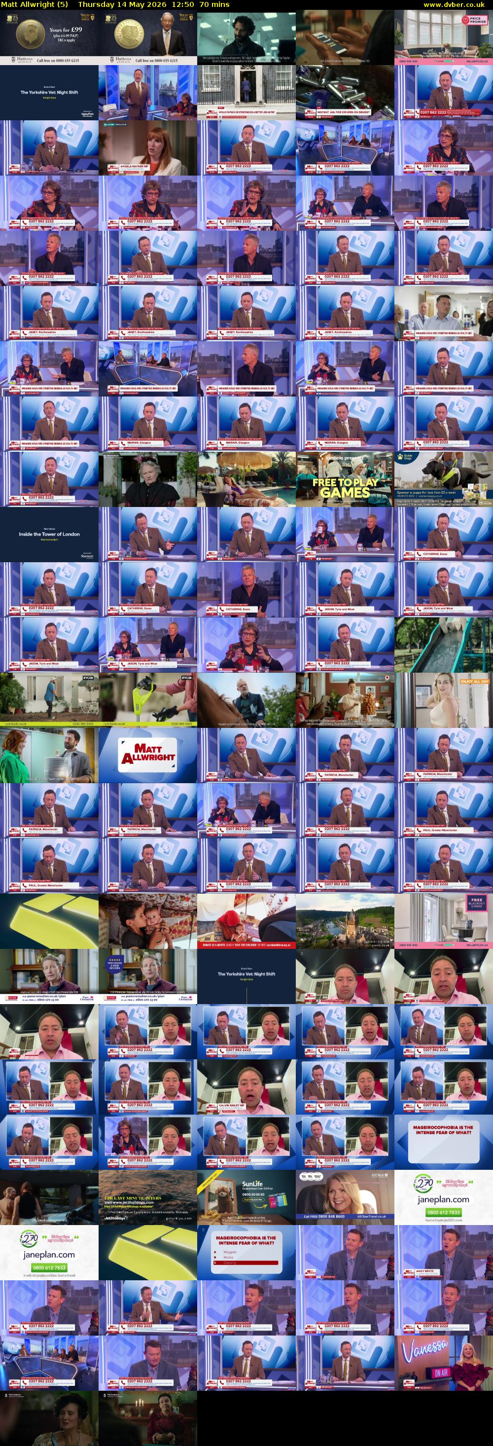 Matt Allwright (5) Thursday 14 May 2026 12:50 - 14:00