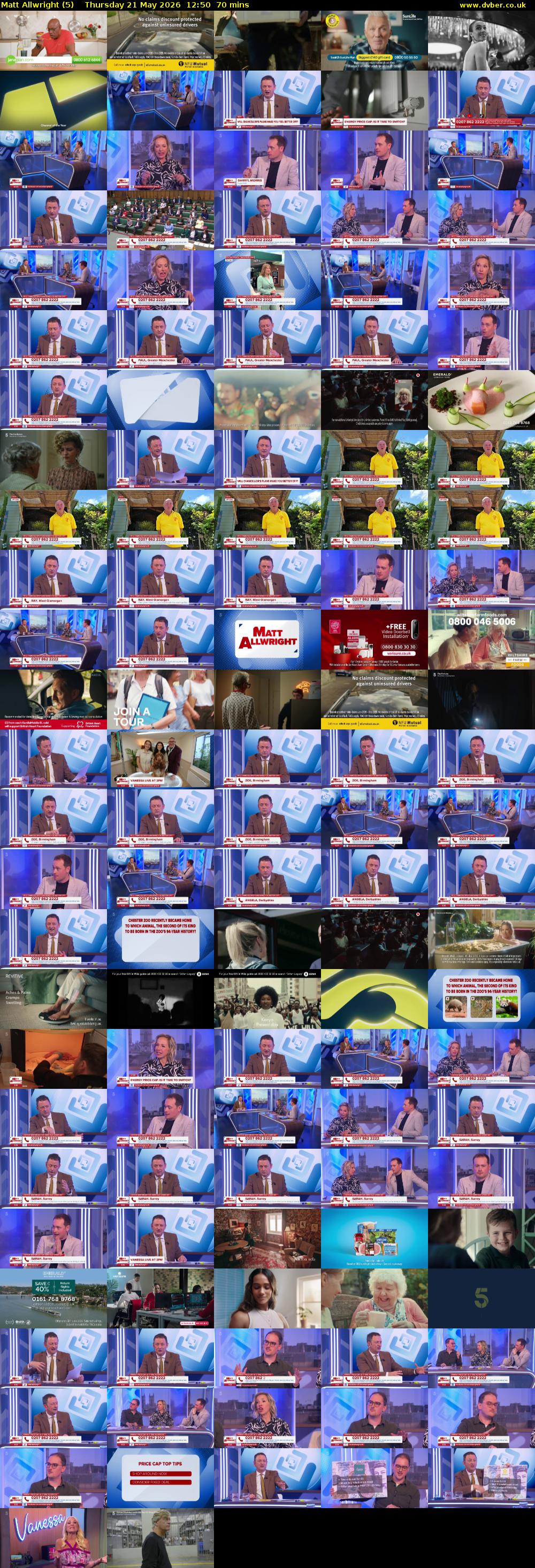Matt Allwright (5) Thursday 21 May 2026 12:50 - 14:00