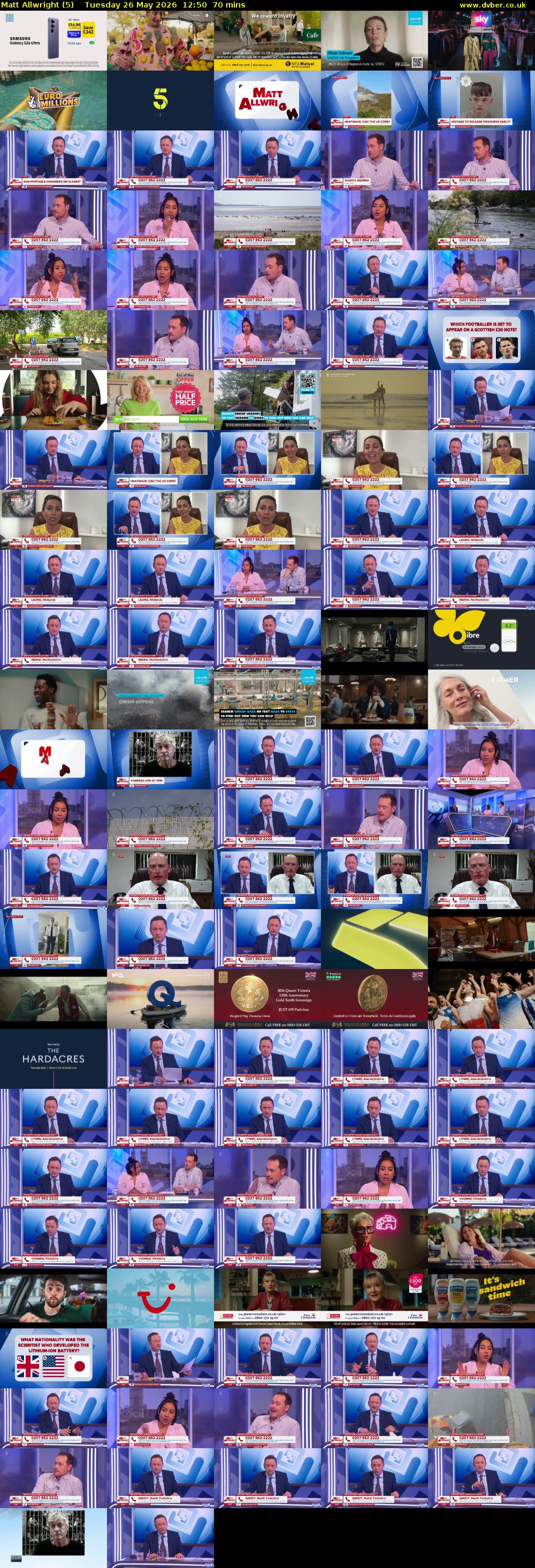 Matt Allwright (5) Tuesday 26 May 2026 12:50 - 14:00