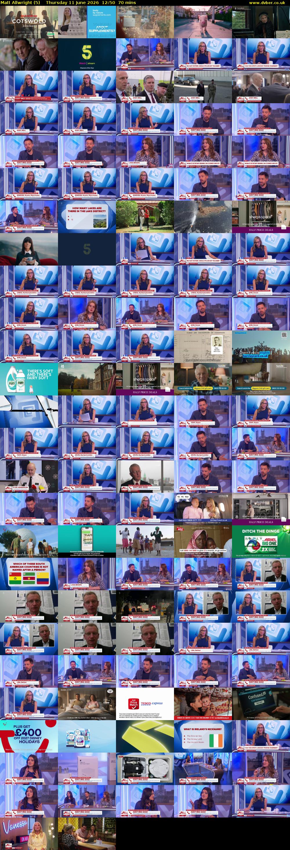 Matt Allwright (5) Thursday 11 June 2026 12:50 - 14:00