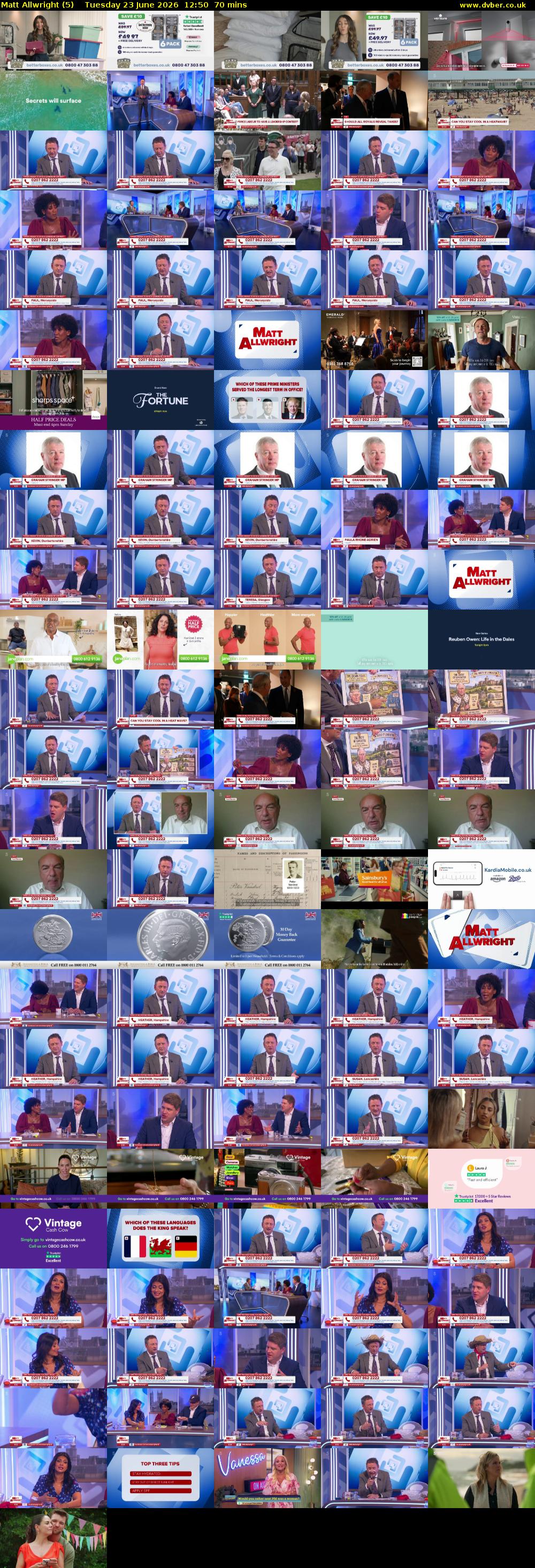 Matt Allwright (5) Tuesday 23 June 2026 12:50 - 14:00