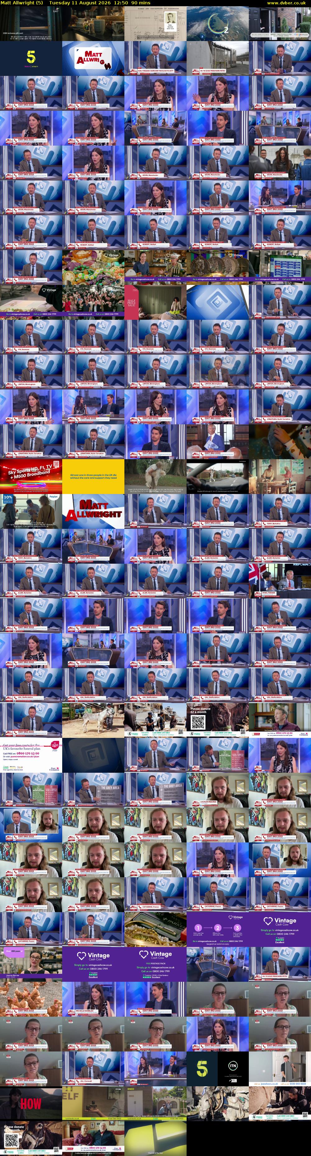 Matt Allwright (5) Tuesday 11 August 2026 12:50 - 14:20
