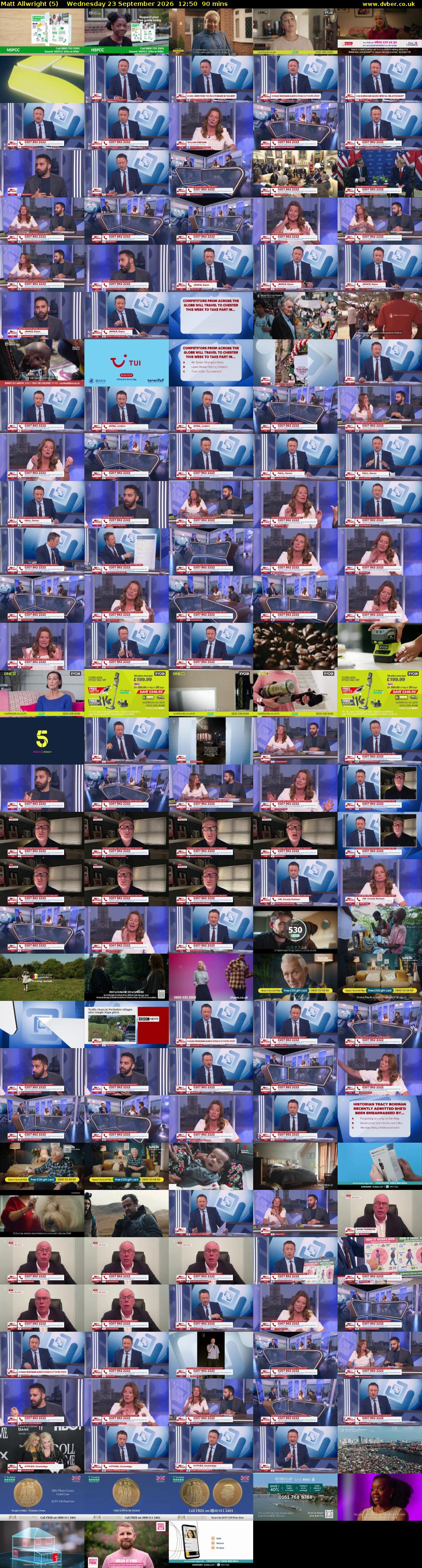 Matt Allwright (5) Wednesday 23 September 2026 12:50 - 14:20