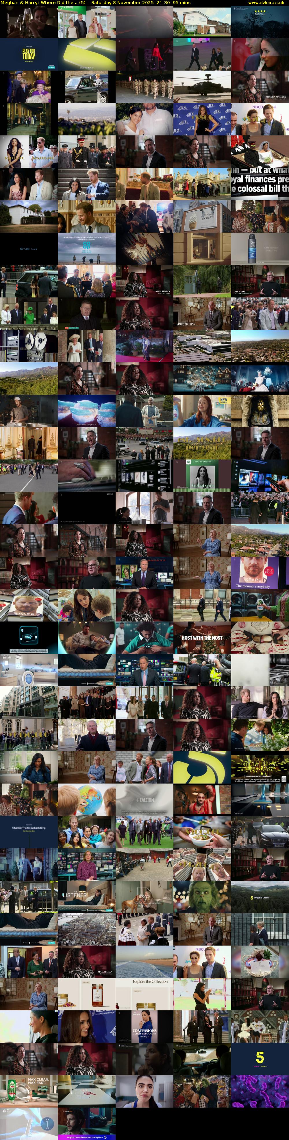 Meghan & Harry: Where Did the... (5) Saturday 8 November 2025 21:30 - 23:05