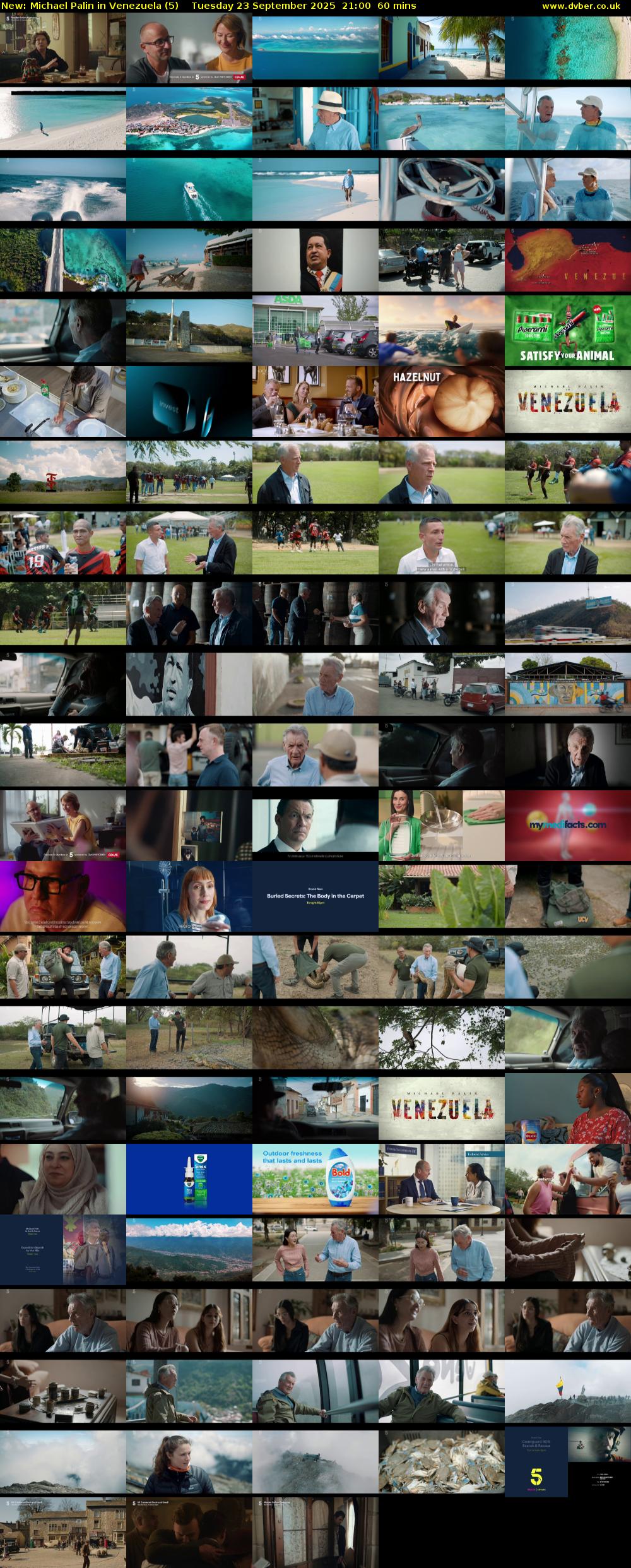 Michael Palin in Venezuela (5) Tuesday 23 September 2025 21:00 - 22:00