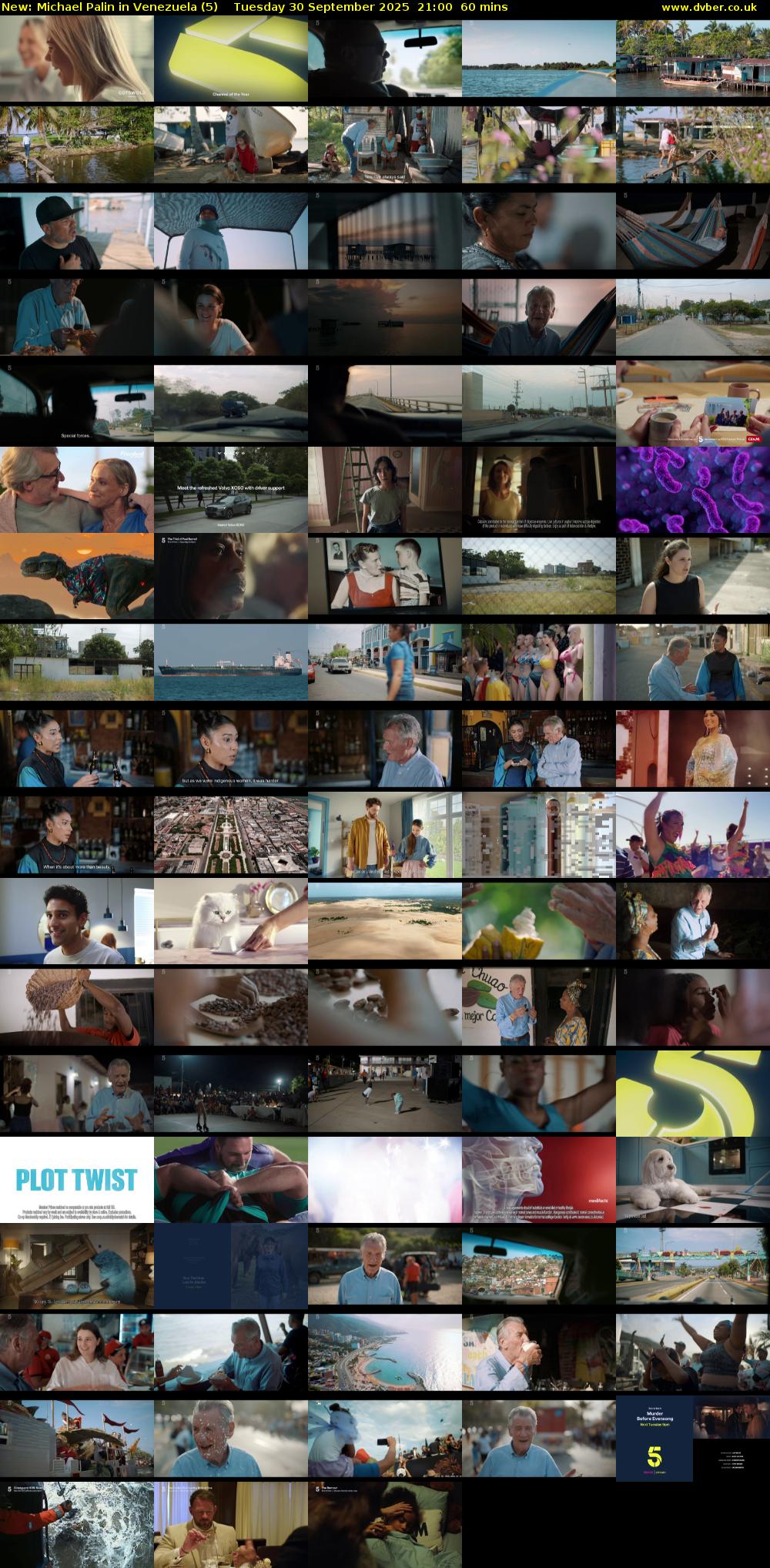 Michael Palin in Venezuela (5) Tuesday 30 September 2025 21:00 - 22:00