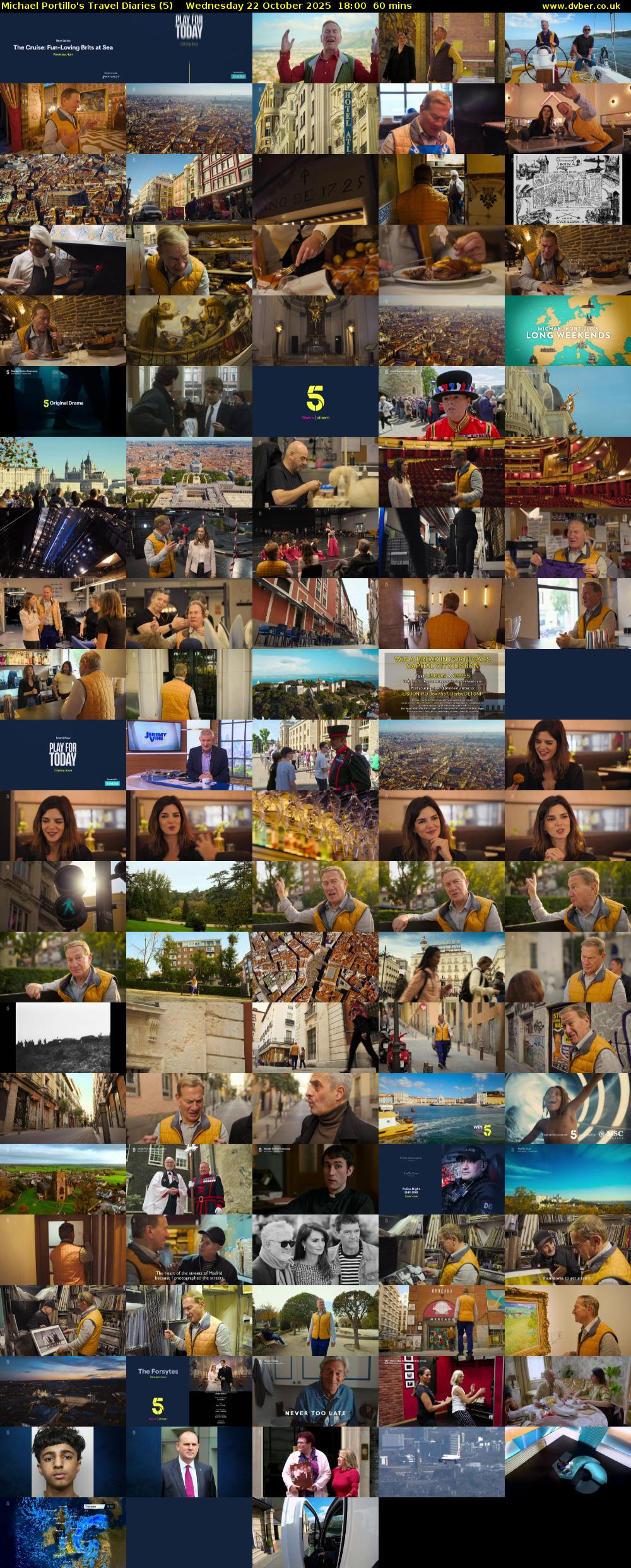 Michael Portillo's Travel Diaries (5) Wednesday 22 October 2025 18:00 - 19:00