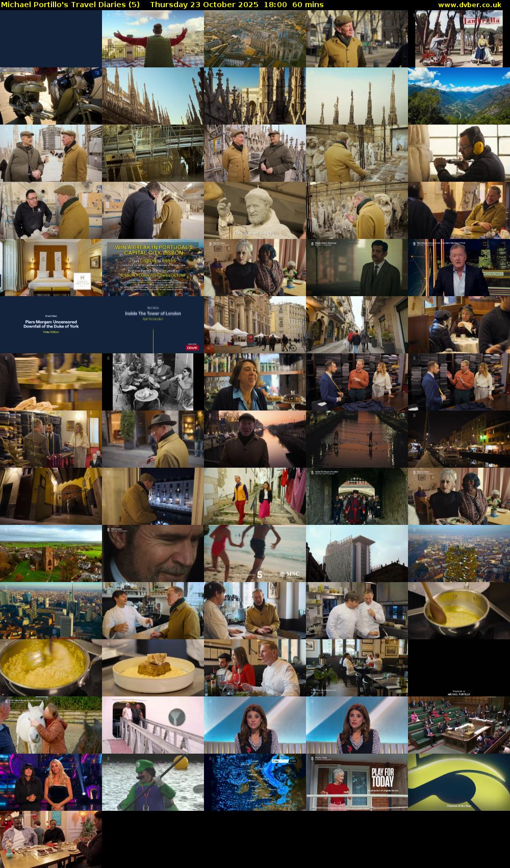 Michael Portillo's Travel Diaries (5) Thursday 23 October 2025 18:00 - 19:00