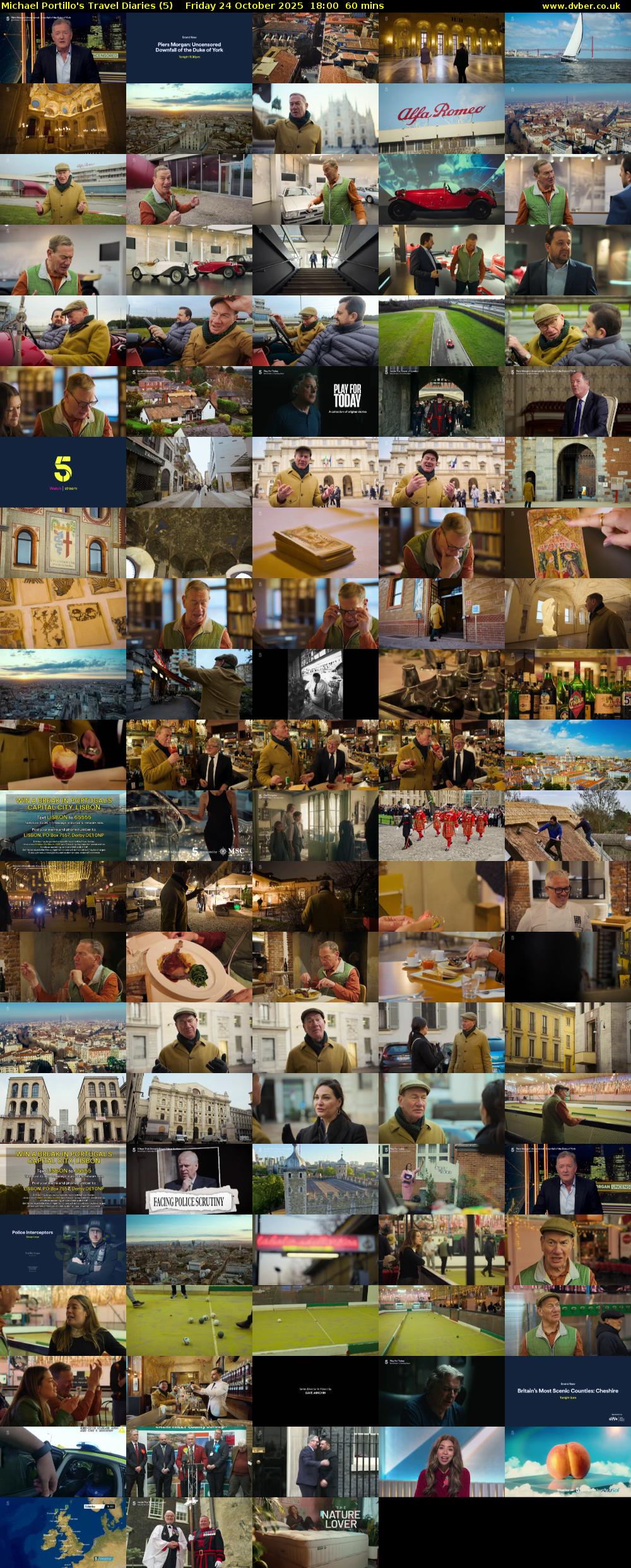 Michael Portillo's Travel Diaries (5) Friday 24 October 2025 18:00 - 19:00