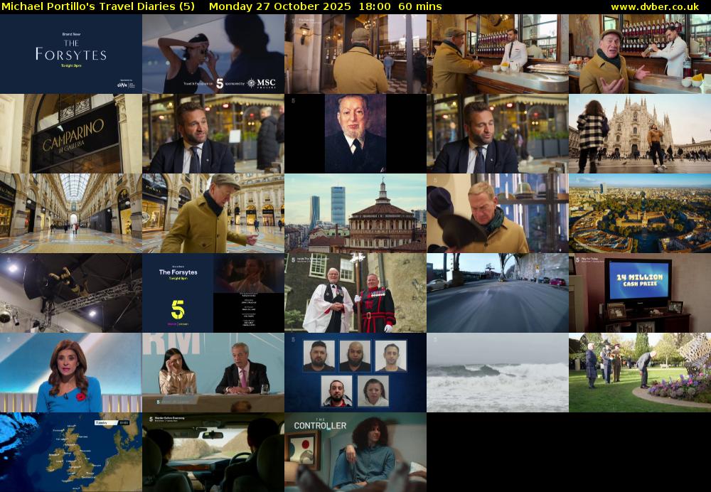 Michael Portillo's Travel Diaries (5) Monday 27 October 2025 18:00 - 19:00